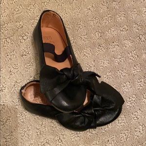 ZARA baby leather shoes, black